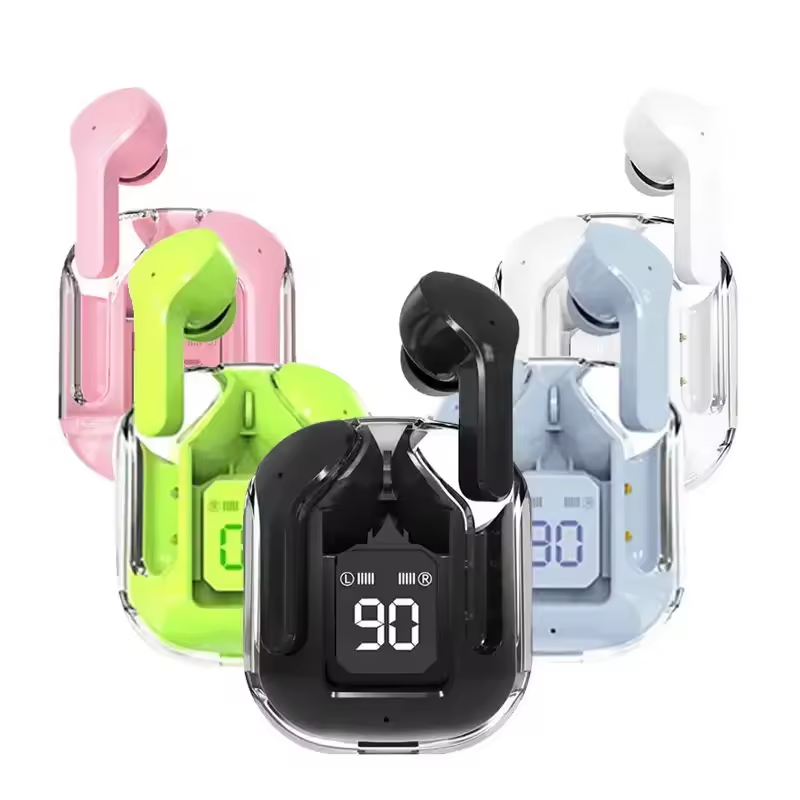 Complete retail package of custom brand wireless earbuds with interchangeable silicone ear tips